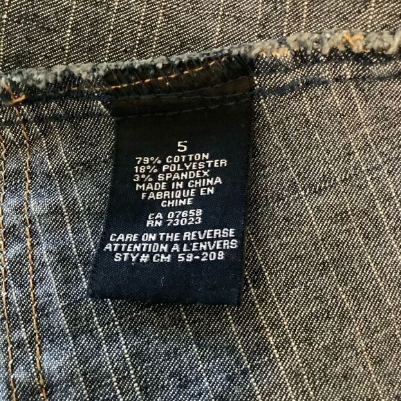 BONGO DENIM BLAZER STYLE BUTTON UP JACKET SIZE 5 - Picture 8 of 9